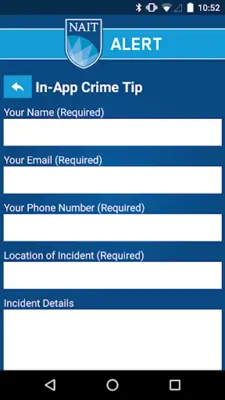 NAIT ALERT android App screenshot 1